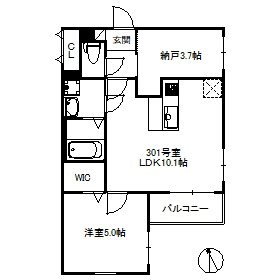 フォルトゥーナ姪浜ノース 間取り