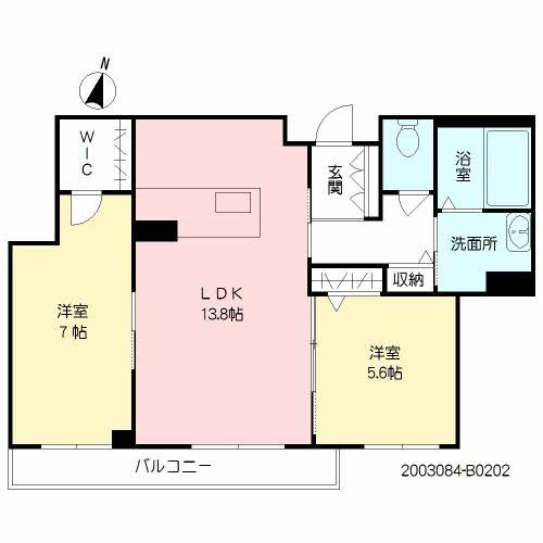 granfortina春日 B棟 202号室 間取り