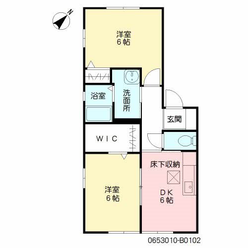 間取り シャーメゾン弥永B 間取り図