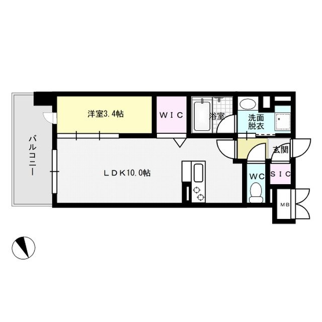 ATRIO FLATS 井尻 間取り図