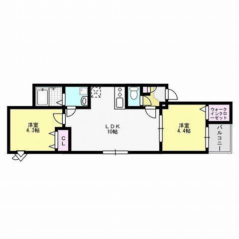 カトレア姪浜 間取り