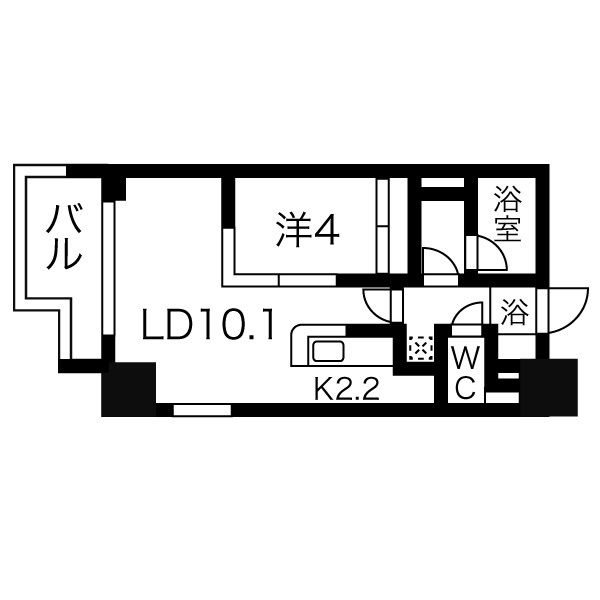 ラクレイス西新 間取り