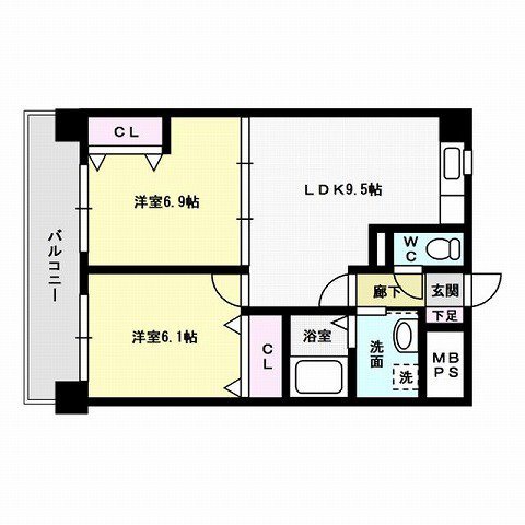 シャンティオンマンション 間取り