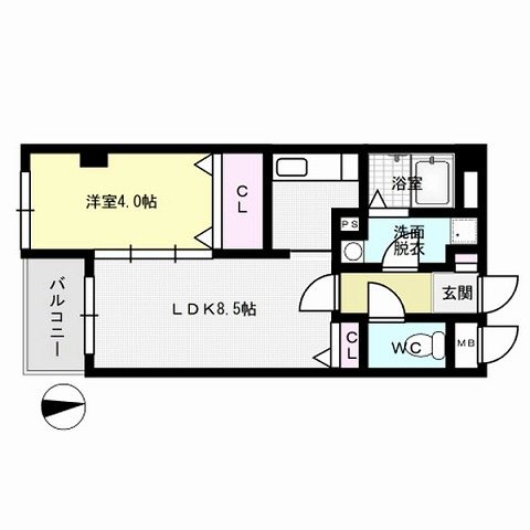 モンレーヴ西新 間取り