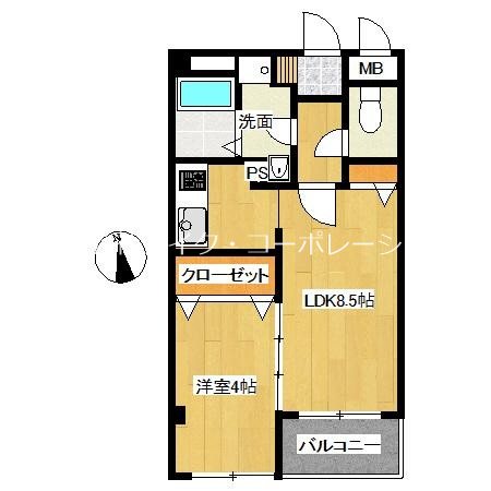 モンレーヴ西新 間取り