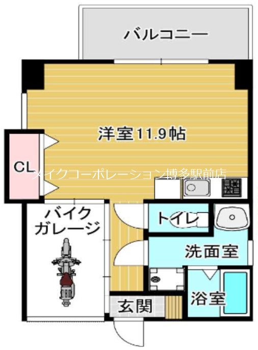 ハイディングプレイス東比恵 間取り