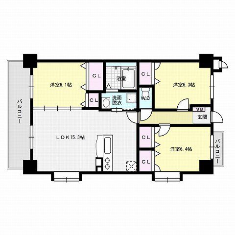 ネオジェラーモⅢ  間取り