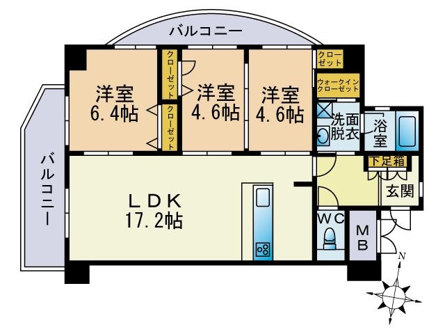 ベルメゾン高取グラース 間取り