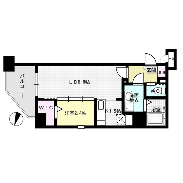 ルミエール大橋駅南 501号室 間取り