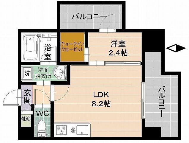 クロロ　ザ　グランド　リバー 間取り