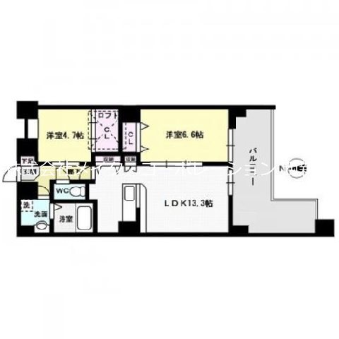 ヴィルコート城南 間取り