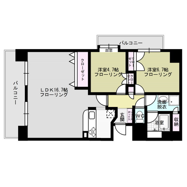 アビターレ南天神 間取り