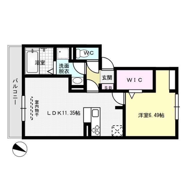 間取り プレシボヌール弥永 間取り図