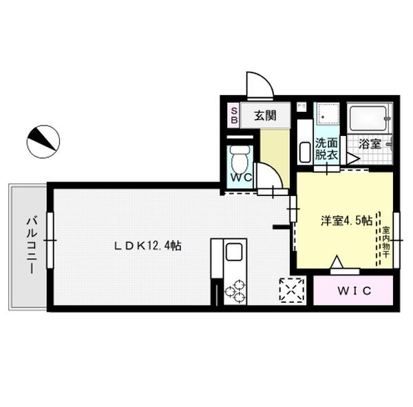 Kスタイル清水 301号室 間取り