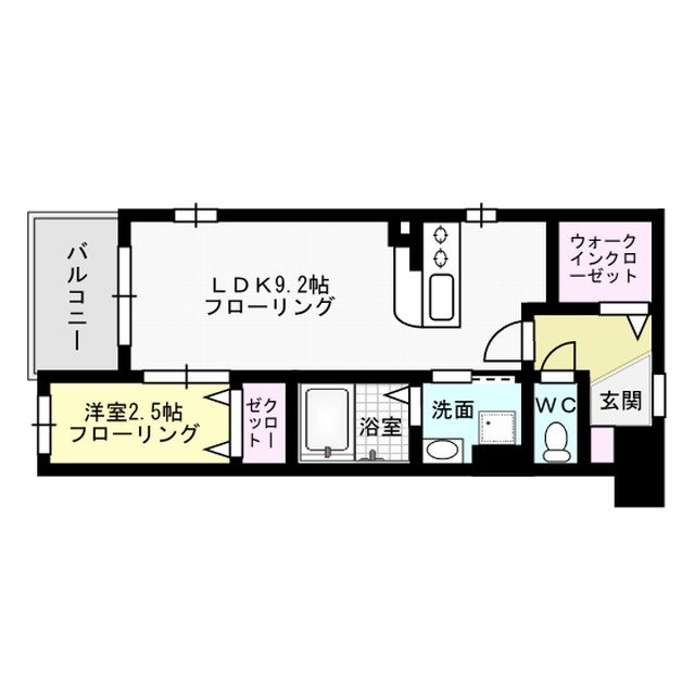 シュルーク大濠公園 間取り