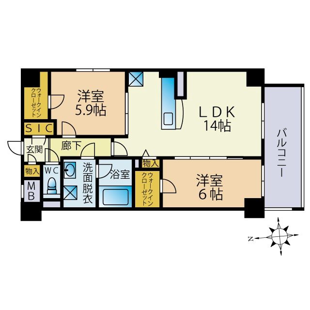コンチネンタル 間取り