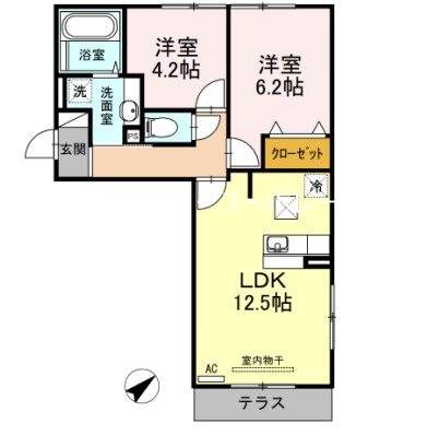 D-room地行 間取り