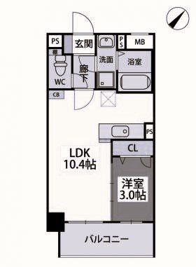 T'S SQUARE住吉 間取り