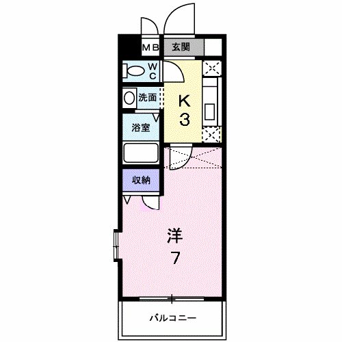 サン・セフィール 204号室 間取り