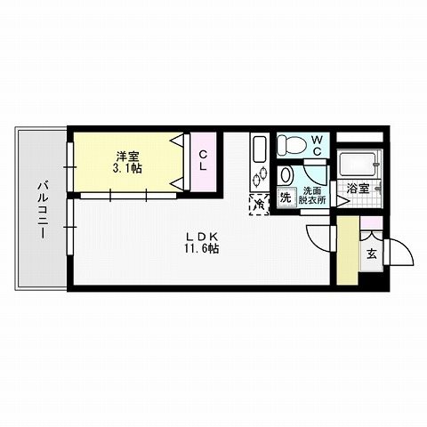 グリュックハイム山王公園前 間取り