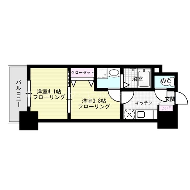 グランフォーレ桜坂ステーションプラザ 間取り