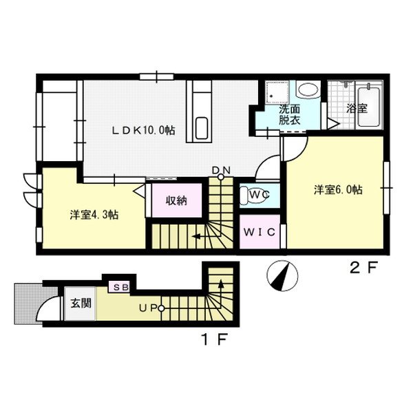 Sunny villa 201号室 間取り