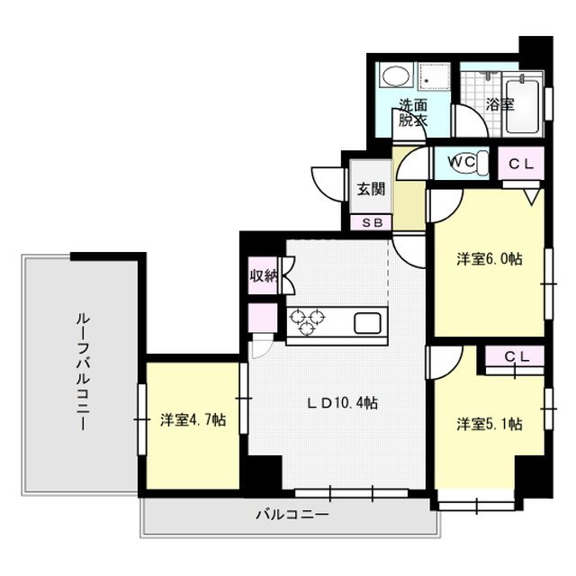 プライマル福岡平尾 間取り