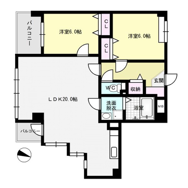 Confort・IK 401号室 間取り