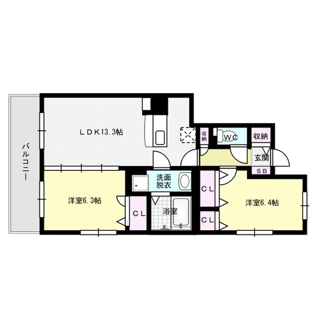 プルヌス コリーヌ 間取り図