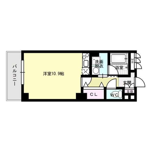アシュラン アパルト Ⅰ 303号室 間取り