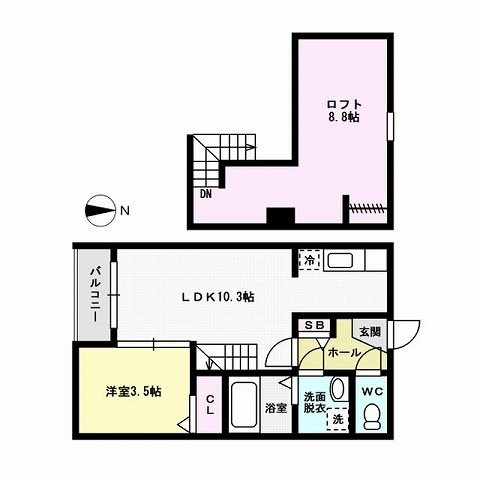 シエル次郎丸～ネット無料～ 間取り