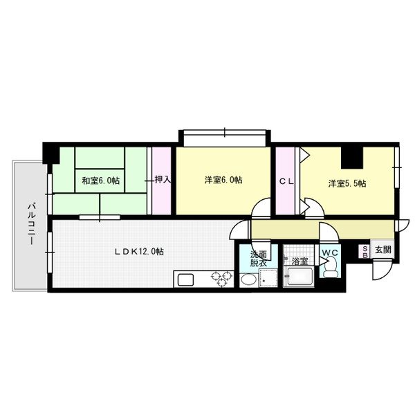 グランディ野間 間取り