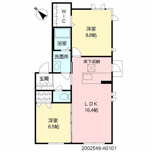 グランベレオ清水 101号室 間取り