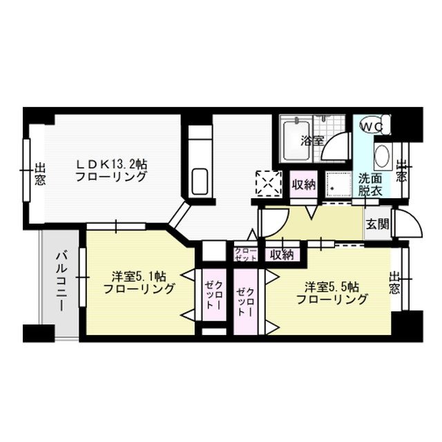 レジディア天神南 間取り