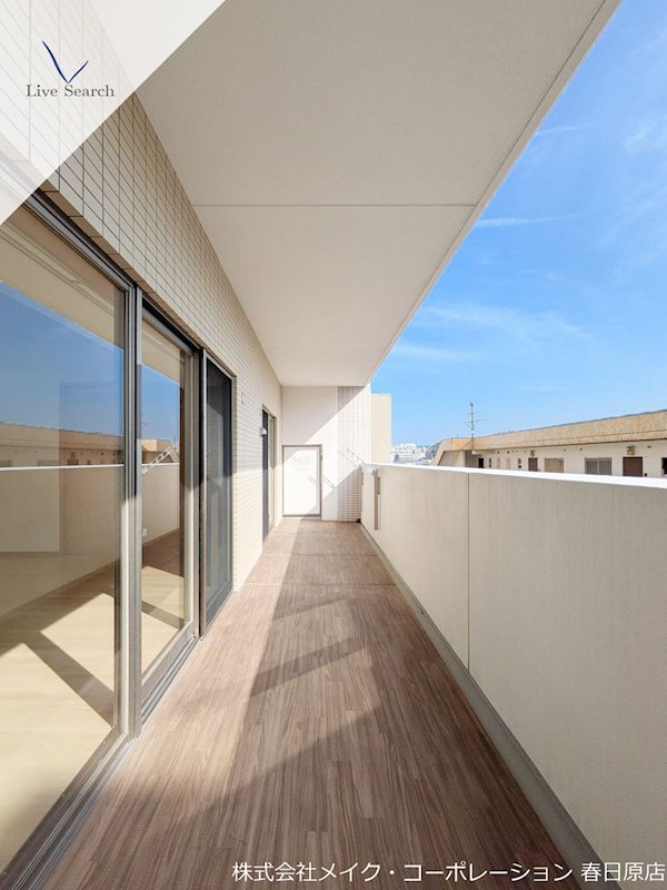 写真は同型タイプ BPRレジデンス高宮 ベランダ