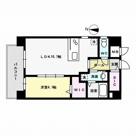 Renoas HAKATA  間取り