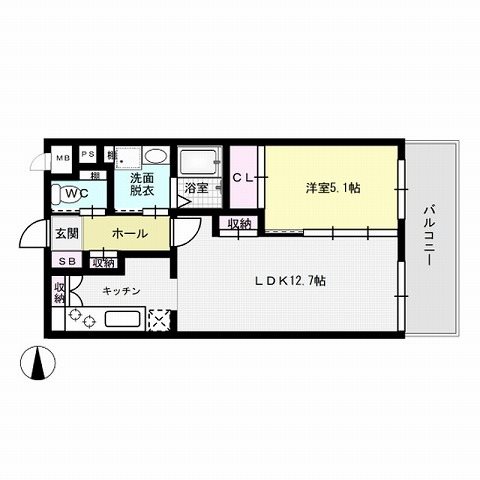 クレオン七隈～光ネット無料～ 間取り