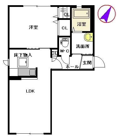 花みずき弐番館 103号室 間取り