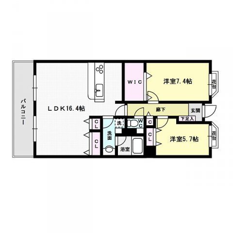 プライムメゾン百道浜 間取り