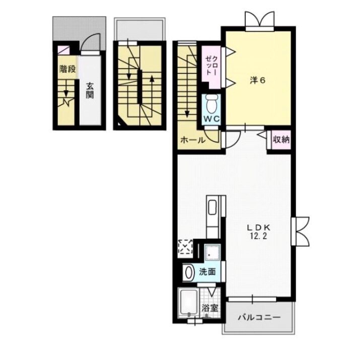 パークコート空港西Ａ 間取り
