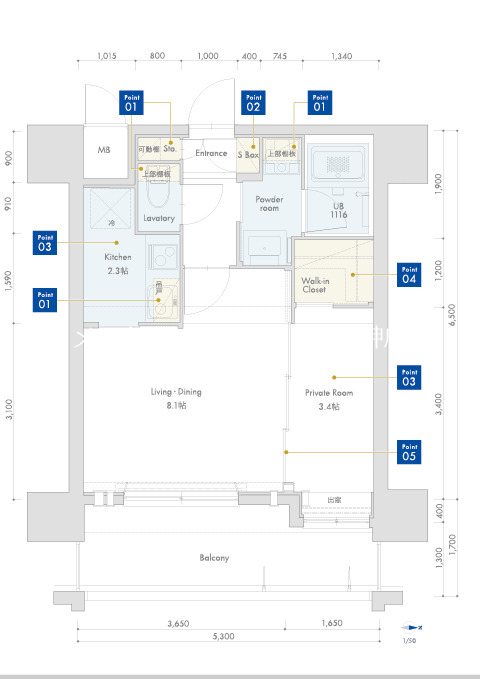 ネストピア唐人町駅前 間取り