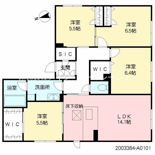 グランドアーチ姪浜 間取り