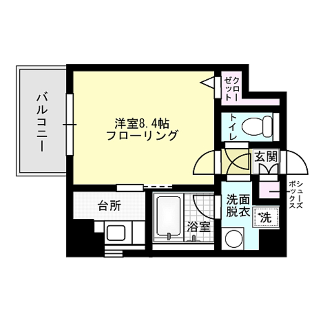 クロシェット薬院  間取り