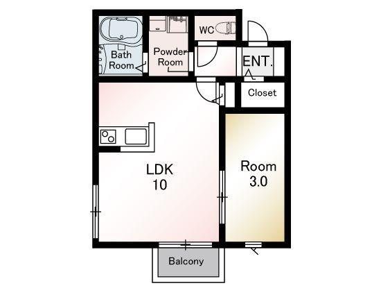 間取り AMP es 春日 間取り図