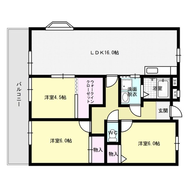 間取り 大産春日マンション 間取り図