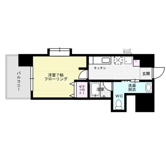 アソシアグロッツォ薬院サウスシーン  間取り