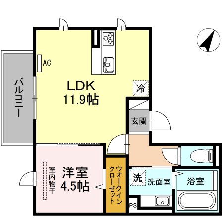 D-room博多駅南 弐番館 間取り図