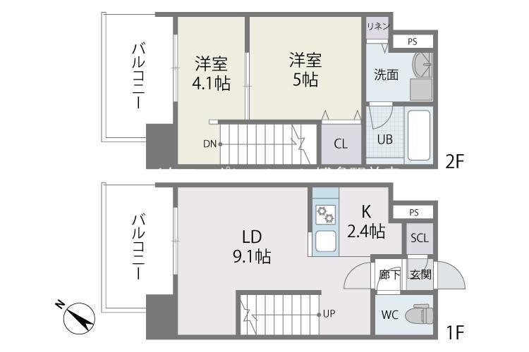 MODERN PALAZZO 博多駅南AXIA 間取り