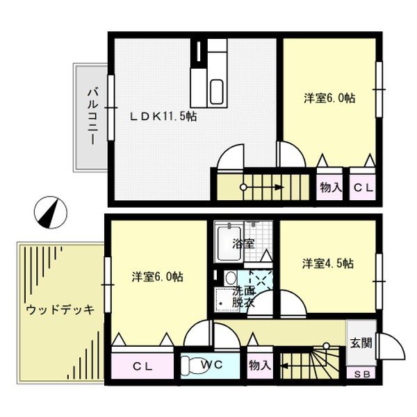 ロイヤルエコガーデン多賀 103号室 間取り