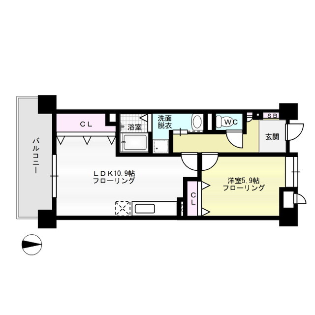 エフメゾン北天神 間取り